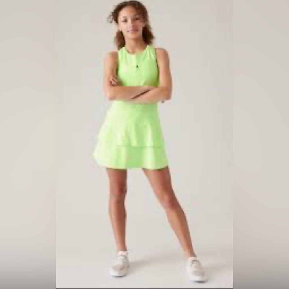 Athleta Vibrant Green Sleeveless Kids Dress